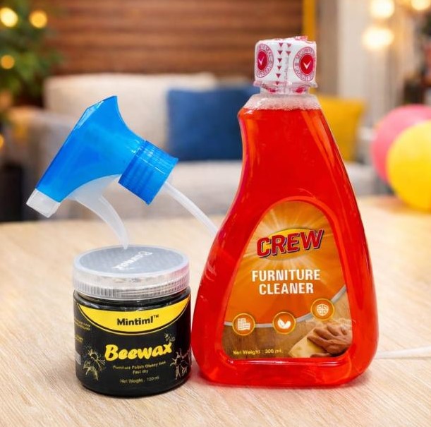 1ps Beewax120ml + 1ps Furniture Cleaner (ComboPack)